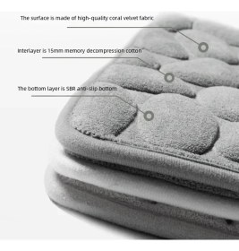 Resim Memory Kaydırmaz Banyo Paspası Pembe 