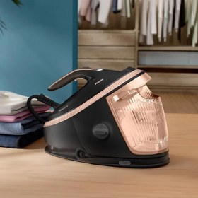 Resim Philips Buhar Kazanlı Ütü Sıfır Yanma Riski Akıllı Isı Ayarı Gerektirmeyen Teknolojik Ütü Yüksek Basınçlı Güçlü Şok Buharlı Mor Siyah 