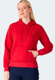 Resim Slazenger MISTY I Kadın Kapüşonlu Kırmızı Sweatshirt 