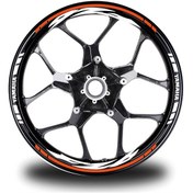 Resim Turuncu Yamaha Fz6 Takım Jant Sticker Etiket 