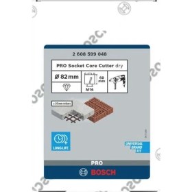 Resim Bosch Bfu M16 Elmas Kuru Karot Uç 82*60MM 