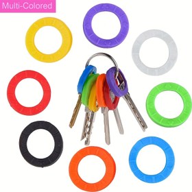 Resim Popüler Seçim] 5/10 Adet Renkli Silikon Anahtar Kapak Etiketleri Seti - Dayanıklı PVC, Yuvarlak Anahtar Tanımlama Kodlama Halkaları Kolay Ev Anahtar Organizasyonu için, Standart Düz Anahtarlar için Çok Renkli Paket 