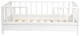 Resim Unisex Montessori Bebek Ve Çocuk Karyolası Doğal Ahşap Yatak Doğal Ahşap 90 x 190 LoolpiNM29 