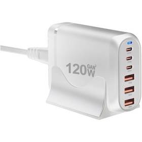 Resim Aircraft 120 W Gan Masaüstü Şarj Cihazı Beyaz 