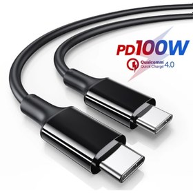 Resim Ally Usb Type-C Pd3.1 100W(20V-5A) Hızlı Veri Şarj Kablosu 1Metr-Siyah 