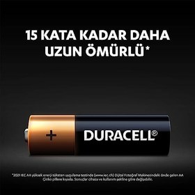 Resim Duracell AA Alkalin Kalem Pil (10'lu paket) 1,5 V LR6/MN1500 