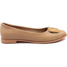 Resim Ayakkabımood Sb 1005 Nut Bayan Babet Ayakkabı 001 