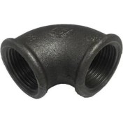 Resim MKS Siyah 1/2 Dirsek - Siyah 1/2 Kapalı Dirsek 