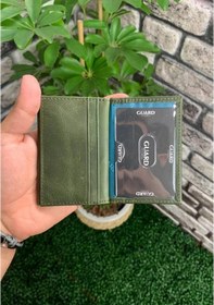 Resim Guard Antik Yeşil Deri Kartlık Siayh 