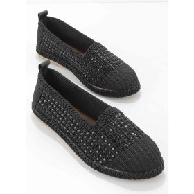 Resim Siyah Örgü Kadın Espadril K018230125 