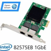 Resim Open Smart 2 Port Intel 82575EB-T2 1GbE Ethernet Kart - OPS7251NT 