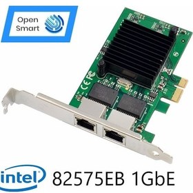 Resim Open Smart 2 Port Intel 82575EB-T2 1GbE Ethernet Kart - OPS7251NT 