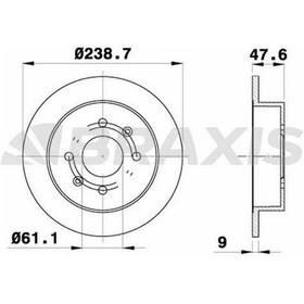 Resim Fren Diski Arka Düz Honda Jazz City 02-08 Accord 85-99 Civic 87-91 239x4 