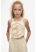 Resim Kız Çocuk Sandshell Crop 38319 Krem 