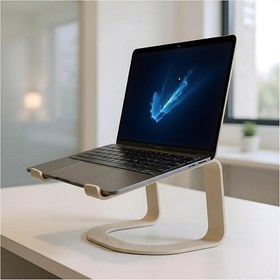 Resim Prexua Lifter Ergonomik Metal Notebook & Laptop Standı (Gold) 