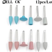 Resim Betty Becky Wellck Diş Silikon Taşlama Kafaları Diş Parlatıcı Düşük Hızlı Makine Parlatma Diş Aletleri Diş Hekimliği Laboratuvarı 12 Adet/10 Adet/paket (Yurt Dışından) 