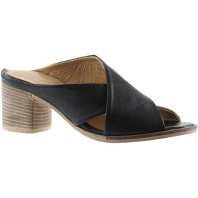 Resim Bueno Shoes Siyah Deri Kadın Topuklu Terlik 01wn6108 
