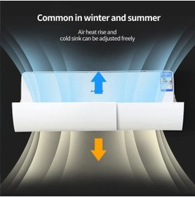 Resim TechTic Klima Hava Yönlendirici Rüzgar Kalkanı Deflektör Hava Perdesi Klima Çarpmasi Önleyici 