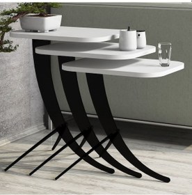 Resim Variant Pion Metal Ayaklı 3Lü Zigon Sehpa (322107055) 