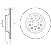 Resim Vw Passat 2.0 Tdi 4Motion 2014-2019 Delphi Arka Fren Diski 