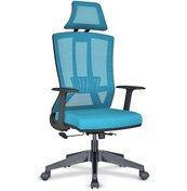 Resim Uzayofismobilyaları Uzay Ofis Air-X Fileli Müdür Koltuğu - Mavi 