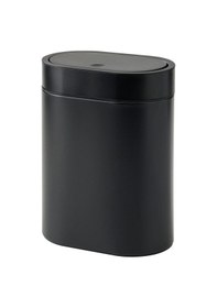 Resim Dokunmatik Çöp Kutusu Gri , 4 Lt , Paslanmaz Çelik Meridyendukkan Siyah 