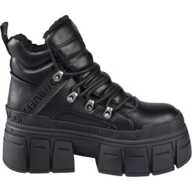 Resim Kadın Oxford ( Klasik) 1622608 Buffalo Gospher Hıke Mıd Pad - Vegan Nappa- Black 