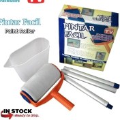 Resim Pintar Facil Pratik Damlatmayan Boya Rulosu ve Fırçası 