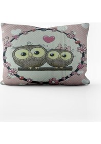 Resim Paradero Aşık Baykuşlar Yastık Kılıfı 