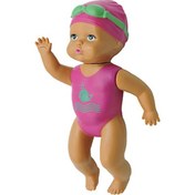 Resim 1 Adet 6 Inç Mini Yüzme Bebek Çocuk Banyo Banyo Oyuncak Bebek 