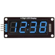 Resim Tm1637 4 Digit Led Display Saat Modülü - Mavi 
