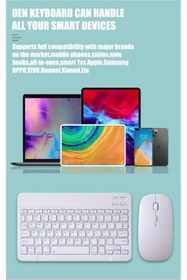 Resim ebulduk Sprange Vasoun 12 inç ile Uyumlu Kablosuz Bluetooth Klavye+mouse Set 