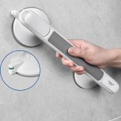 Resim Yaşlı Destek: Banyo için Güvenlik Tutamağı, Kaymaz Vakum Emiş Kupası Tuvalet Kolu, Matkap Gerektirmeyen Kurulum, Plastik, Banyo Güvenlik Yardımcısı | Modern Banyo Aksesuarı | Emiş Kupası Tabanı, Tuvalet Dekoru ve Aksesuarları 