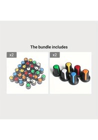 Resim Dashanshop 30 Parça 6 Renk Wh148 Döner Anahtar Kolu Dıy Işık Dimmer Ses Kontrol Seti Ag3 Ag2 