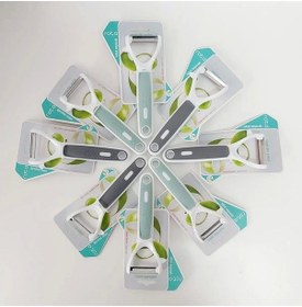 Resim Lazer Kesim "ergonomik Tasarım" Pratik Sebze Meyve Soyacağı Rt501 Renkli 