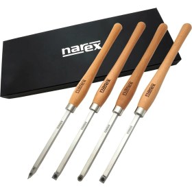 Resim Narex 859701 Karbür Elmas Uçlu Uzun Ahşap Torna Bıçak Seti 4 Parça 