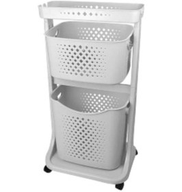 Resim İki Katlı Organizer Sepet - Sebzelik COSTP748G 