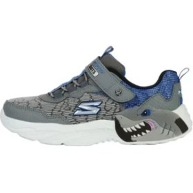 Resim Skechers Creature - Lights Büyük Erkek Çocuk Gri Işıklı Spor Ayakkabı 400617L Ccbl 