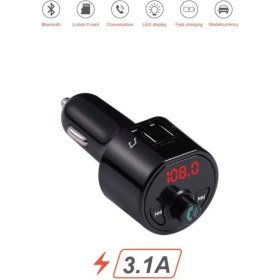 Resim G10 Pd Şarj Özellikli Dijital Göstergeli Bluetooth Fm Transmitter Siyah 