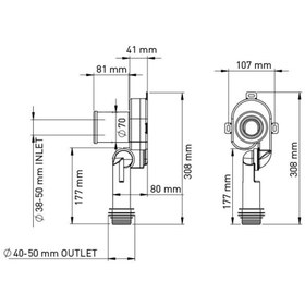 Resim Prestij Gizli Pisuvar Sifonu Ayarlı Arkadan/altan Giriş Uyumlu 