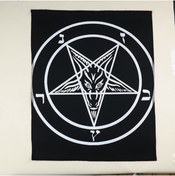 Resim Z zepplin Baphomet Büyük Sırt Patch Yama 