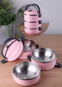 Resim nizam home 3 Katlı Sızdırmaz Yemek Termosu Sefer Tası 