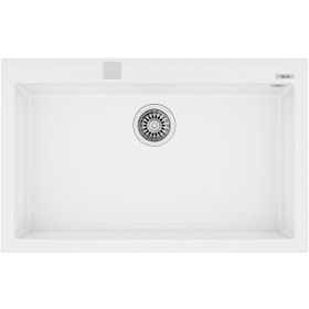 Resim Teka Forsquare 72.40 Tg Tek Hazneli Tegranite + Eviye - Arctic White - 115230004 