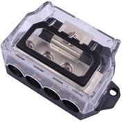 Resim 1 İla 4 Araç Ses Amplifikatörü Modifikasyonu Sigorta Topraklama Kutusu Hub 