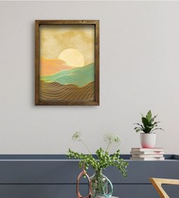 Resim Bk Gift Otel Odası Konseptli Doğal Masif Ahşap Çerçeveli Tablo 45 (551119967) 