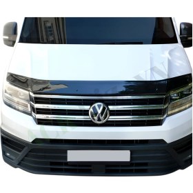 Resim Volkswagen Crafter 2018+ Araca Özel Kaput Rüzgarlığı A+ Pianoblack 4mm 