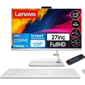 Resim LENOVO Ideacentre Aıo 3 27IAP7 Intel Core I5 12450H 8gb 1tb SSD 27" Windows11Pro AIO BF0GJ00K7TX35 