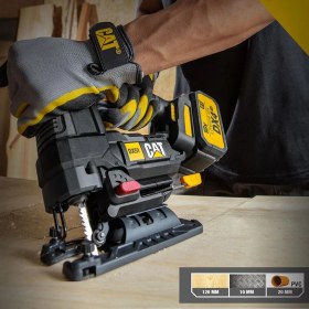 Resim Cat DX51 18 Volt / 4.0 Ah Li-Ion Tek Akülü Profesyonel Kömürsüz Dekupaj Testere 