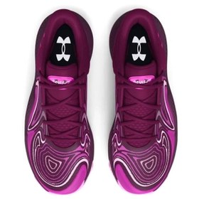 Resim Under Armour Spawn 6 Mid Erkek Mor Basketbol Ayakkabısı 3027647-500 