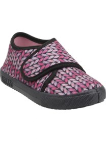 Resim Sanbe 106P123 Okul Kreş Kız Çocuk Keten Panduf Ayakkabı Lila 